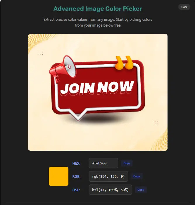Free Image Color Picker